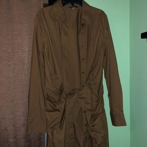 brown trench coat